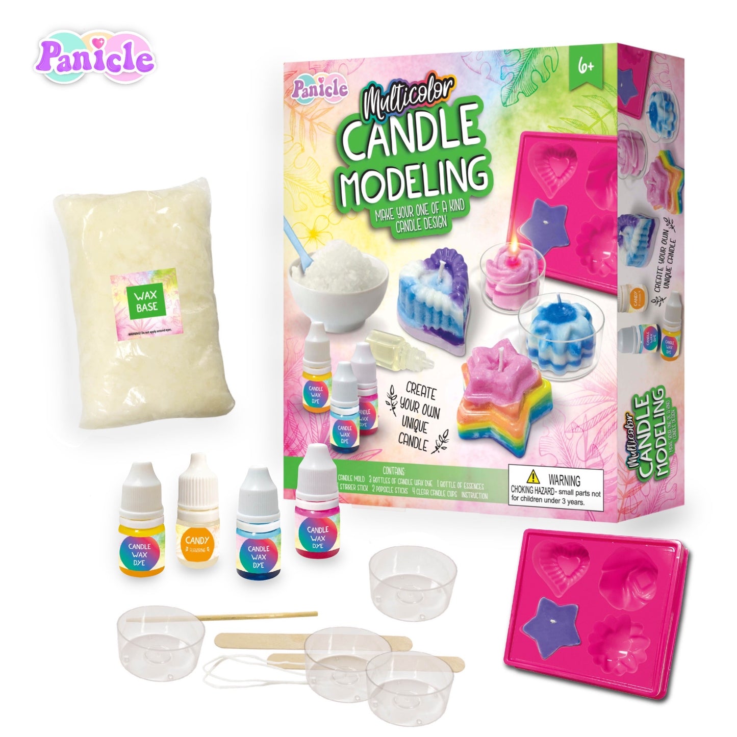 Candle Making kit Set with Candle molds for Kids & Beginners + FREE US shipping