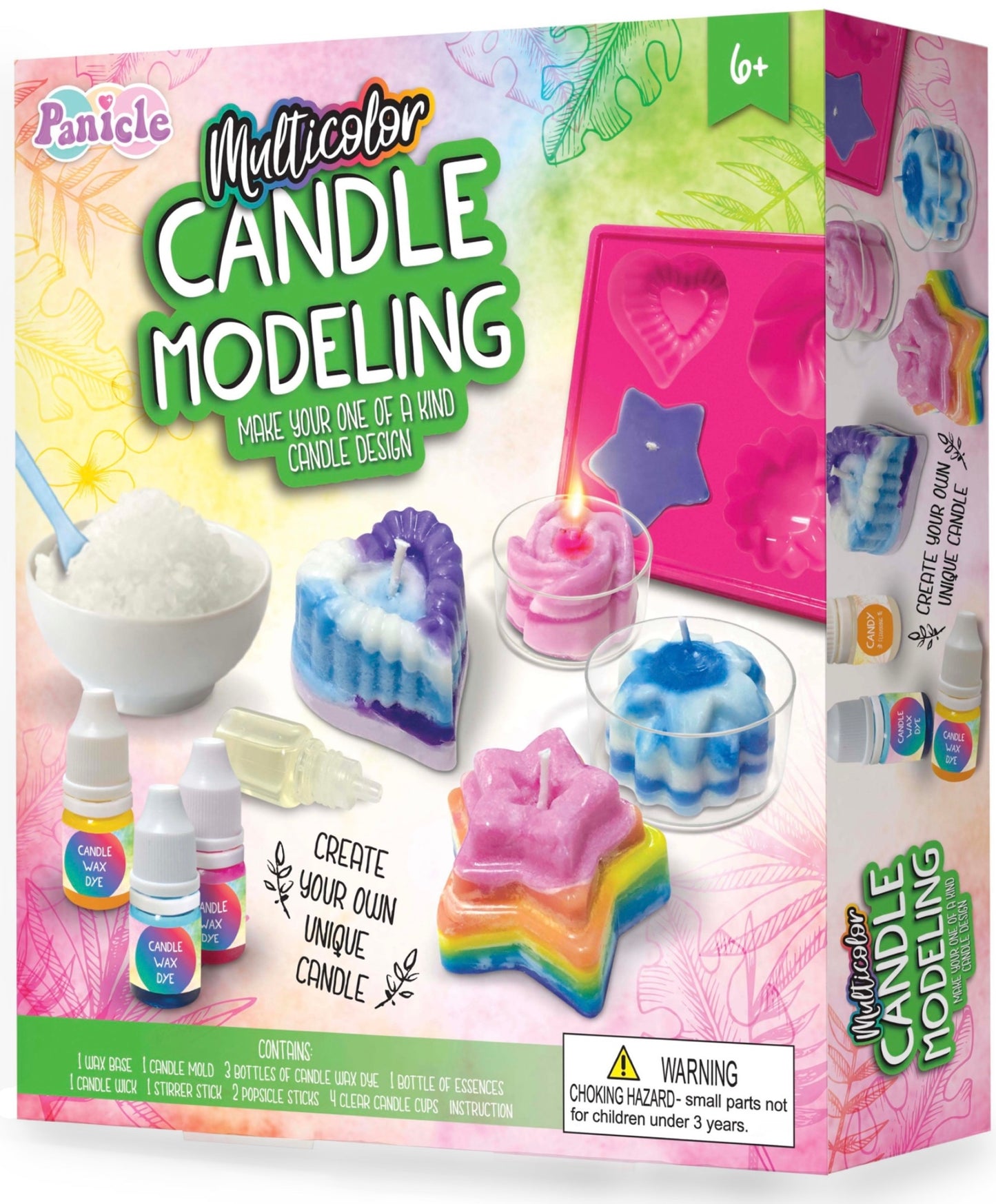 Candle Making kit Set with Candle molds for Kids & Beginners + FREE US shipping